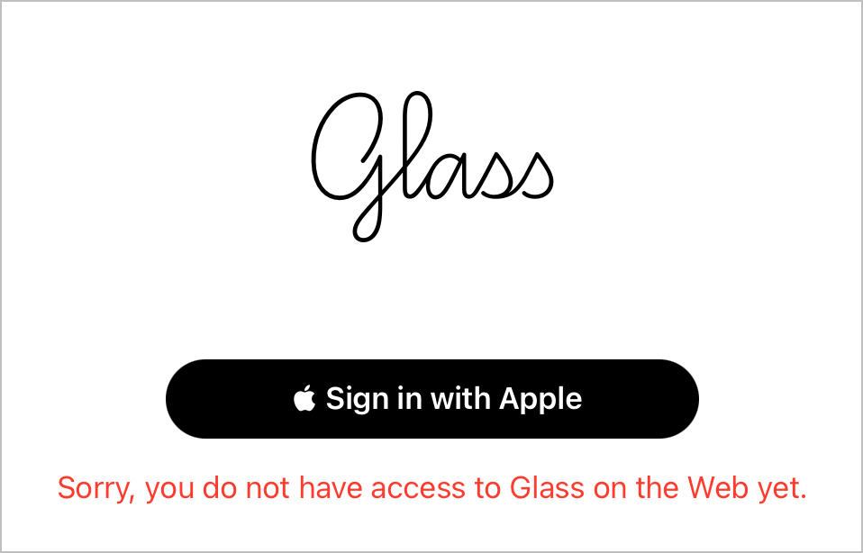 Glass on the web - available soon