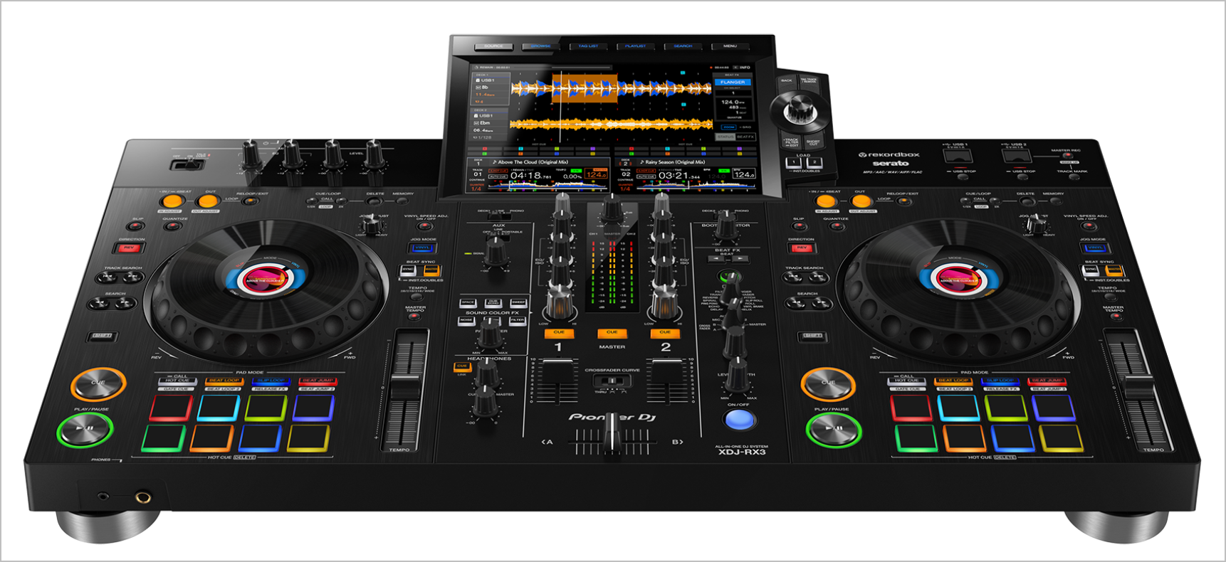 A sophisticated all-in-one DJ controller