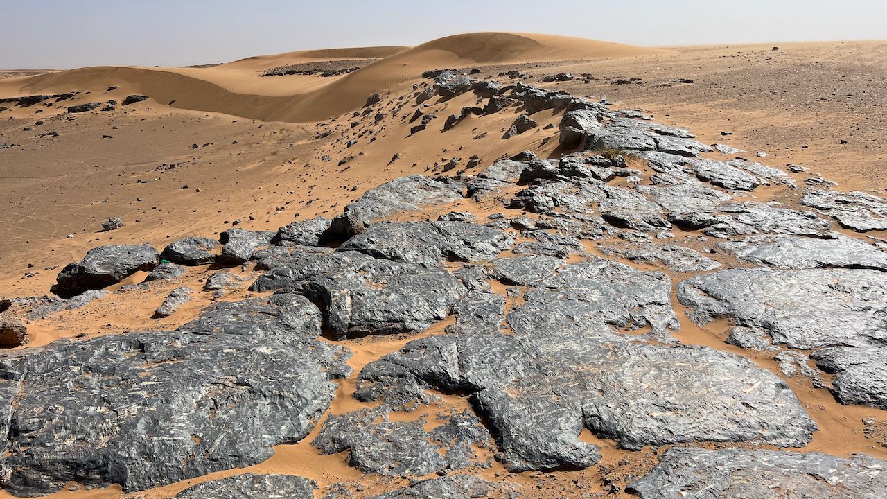 Rocks in the desert of Morocco