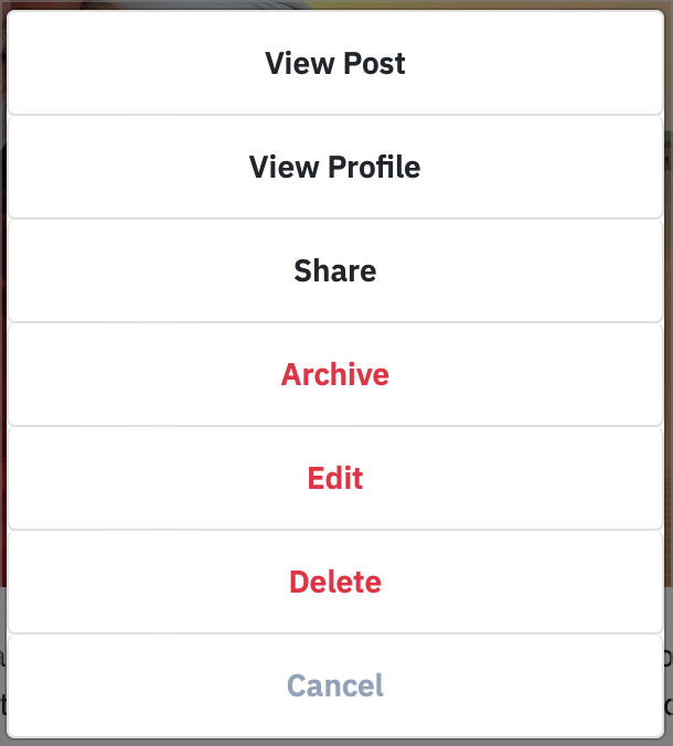 Select “Share” to create an Embed to be used on Ghost