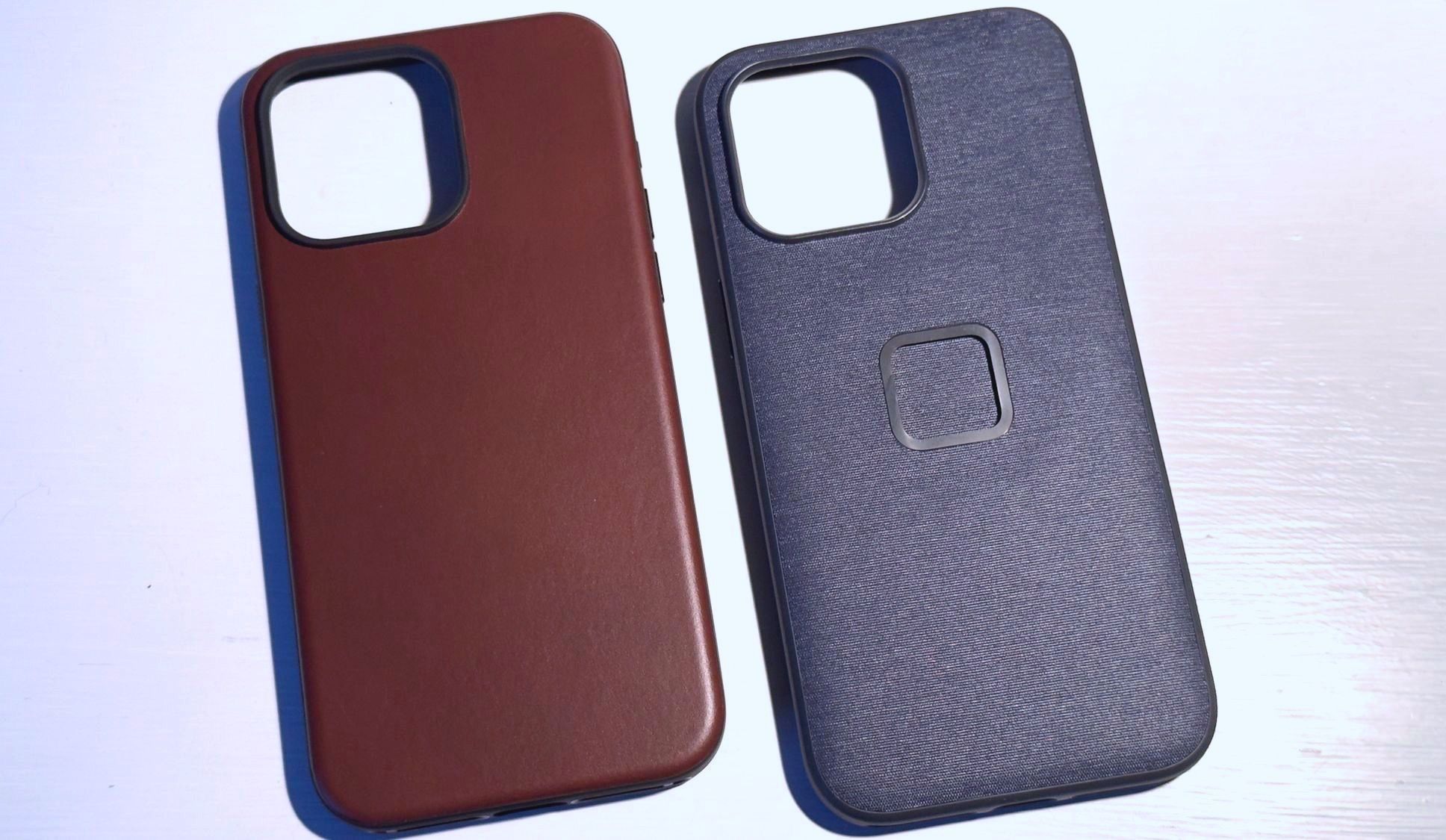 The Nomad and Peak Design cases to protect my new iPhone.