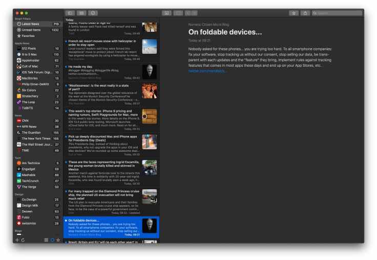 News Explorer for macOS