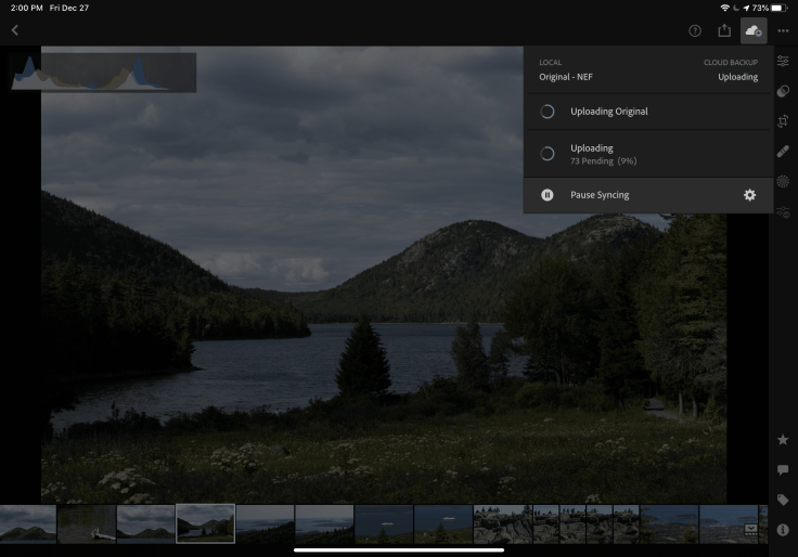 Syncing images to Adobe's cloud