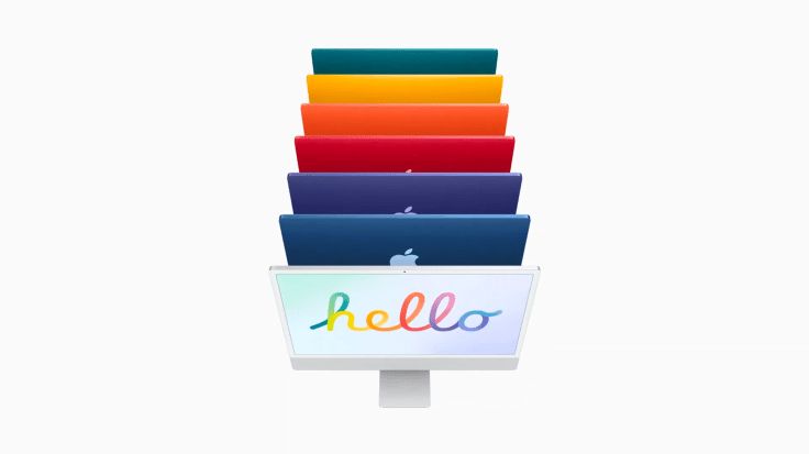 The colorful 2021 iMac