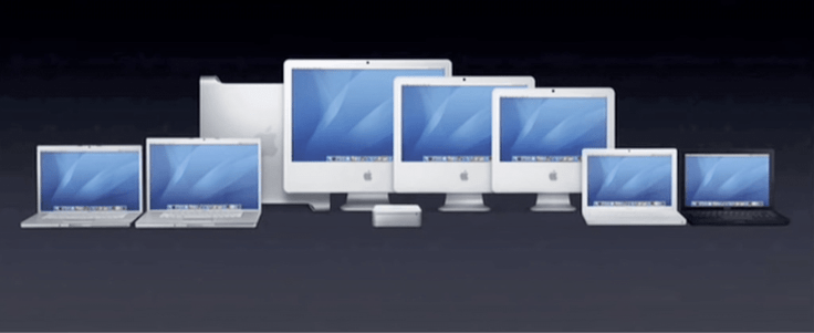 Previous Macs with white bezels 