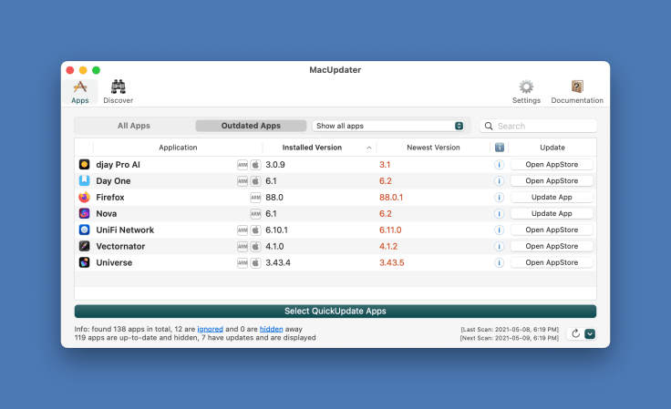 Managing application updates, even with MacUpdater, is a chore.