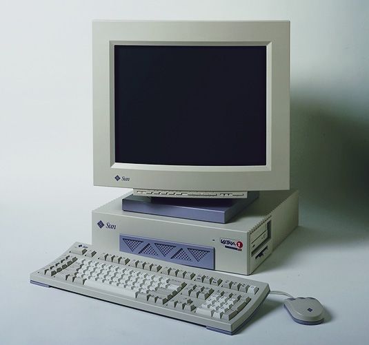 A Sun Microsystems workstation