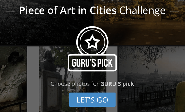Choosing photos for Guru's Pick